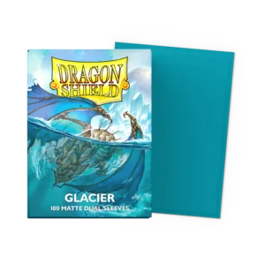 Dragon Shield: Glacier - 100x Matte Dual Sleeves - Standard Size - verpakking vooraan