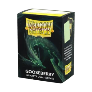 Dragon Shield: Gooseberry - 100x Matte Dual Sleeves - Standard Size - verpakking vooraan