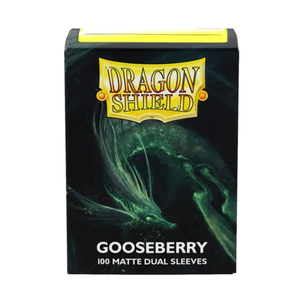 Dragon Shield: Gooseberry - 100x Matte Dual Sleeves - Standard Size - achterzijde verpakking