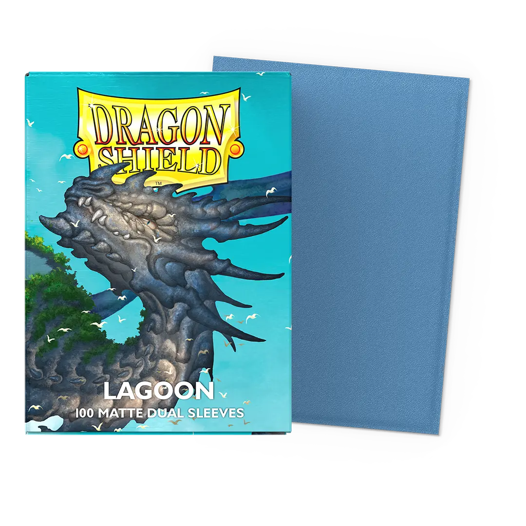 Dragon Shield: Lagoon - 100x Matte Dual Sleeves - Standard Size - verpakking vooraan