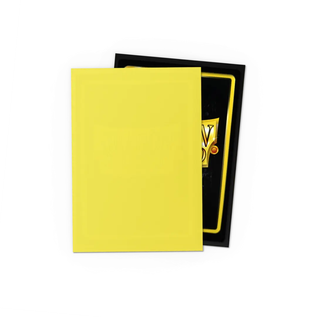 Dragon Shield: Lightning - 100x Matte Dual Sleeves - Standard Size - achterzijde verpakking