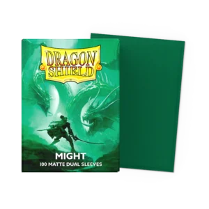 Dragon Shield: Might - 100x Matte Dual Sleeves - Standard Size - verpakking vooraan