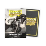 Dragon Shield: Clear - 100x Non-Glare Matte Sleeves - Standard Size - verpakking vooraan