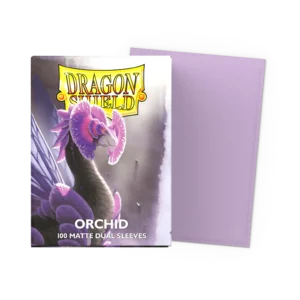 Dragon Shield: Orchid - 100x Matte Dual Sleeves - Standard Size - verpakking vooraan