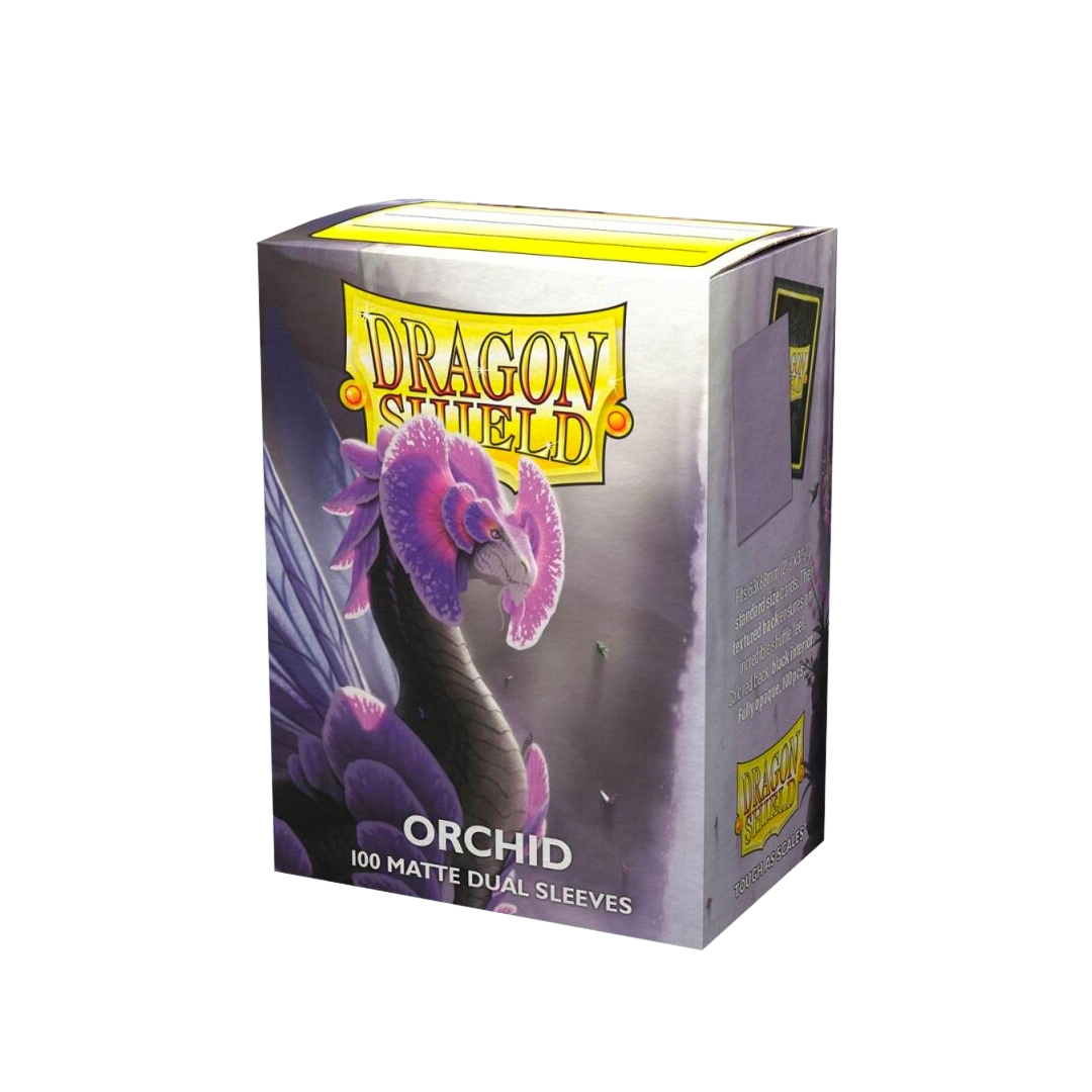 Dragon Shield: Orchid - 100x Matte Dual Sleeves - Standard Size - sleeve detail