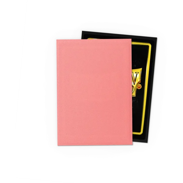Dragon Shield: Peach - 100x Matte Dual Sleeves - Standard Size - achterzijde verpakking