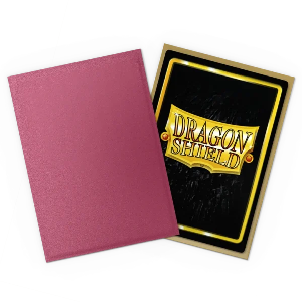 Dragon Shield: Pomegranate & Gold - 100x Matte Dual Sleeves - Standard Size - sleeve detail