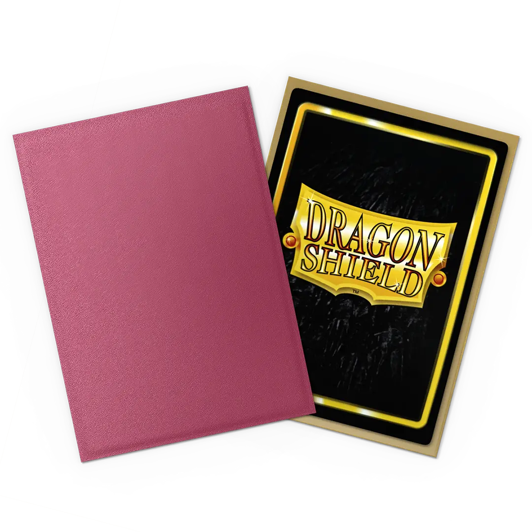 Dragon Shield: Pomegranate & Gold - 100x Matte Dual Sleeves - Standard Size - sleeve detail
