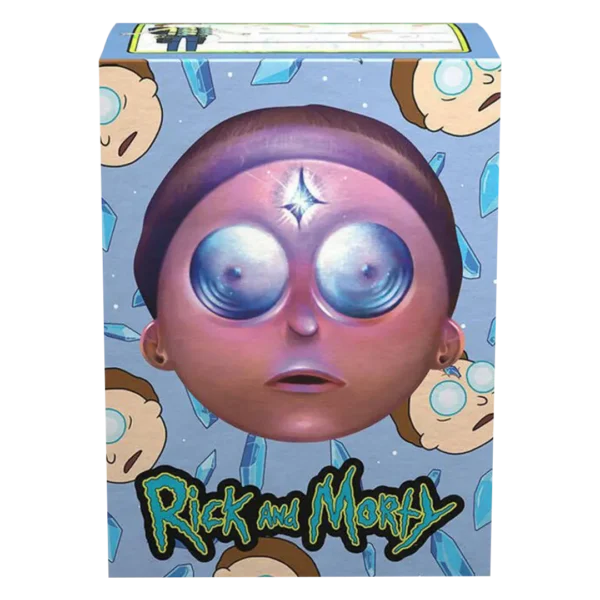 Dragon Shield: Rick & Morty - Morty - 100x Brushed Art Sleeves - Standard Size - achterzijde verpakking