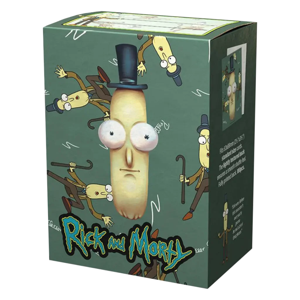 Dragon Shield: Rick & Morty - Mr. Poopy Butthole - 100x Brushed Art Sleeves - Standard Size - verpakking vooraan