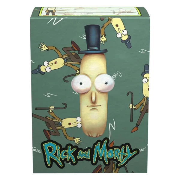 Dragon Shield: Rick & Morty - Mr. Poopy Butthole - 100x Brushed Art Sleeves - Standard Size - achterzijde verpakking