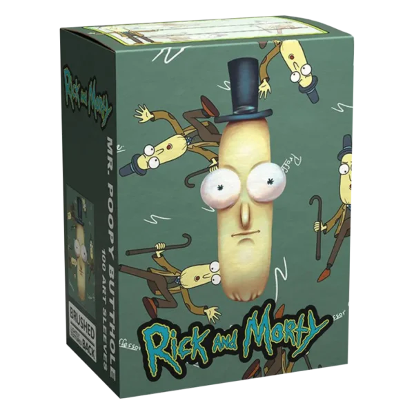 Dragon Shield: Rick & Morty - Mr. Poopy Butthole - 100x Brushed Art Sleeves - Standard Size - sleeve detail