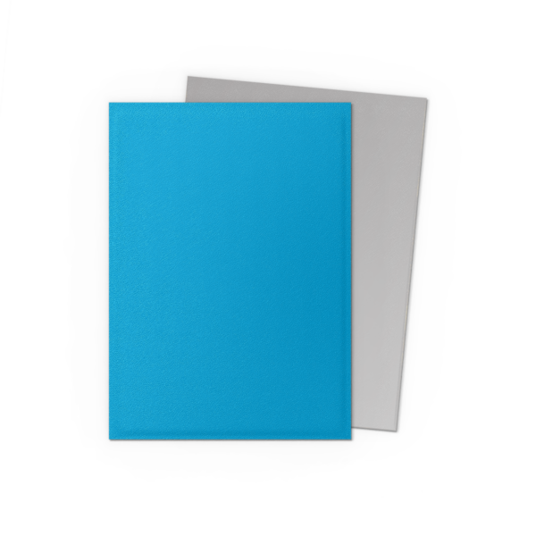 Dragon Shield: Sky Blue & Silver - 100x Matte Dual Sleeves - Standard Size - kleurdetail