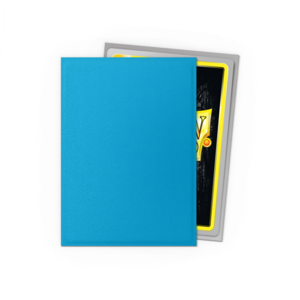 Dragon Shield: Sky Blue & Silver - 100x Matte Dual Sleeves - Standard Size - extra beeld