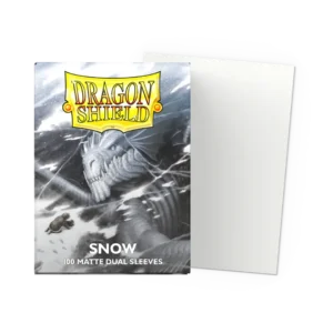 Dragon Shield: Snow - 100x Matte Dual Sleeves - Standard Size - verpakking vooraan