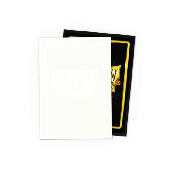 Dragon Shield: Snow - 100x Matte Dual Sleeves - Standard Size - achterzijde verpakking