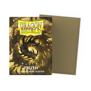Dragon Shield: Truth - 100x Matte Dual Sleeves - Standard Size - verpakking vooraan