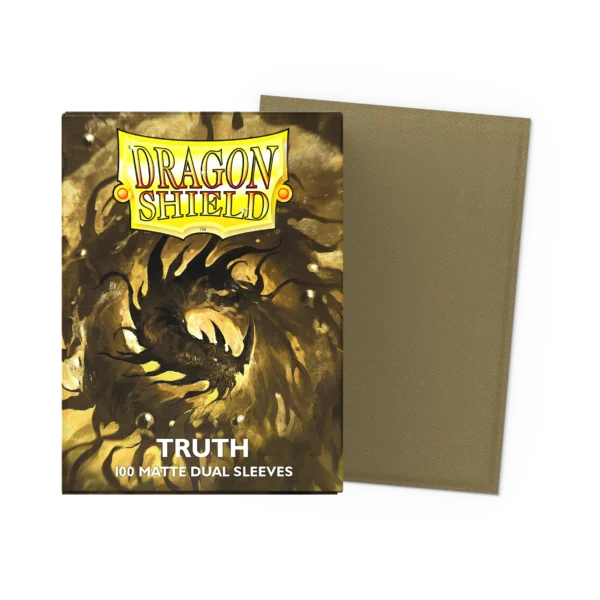 Dragon Shield: Truth - 100x Matte Dual Sleeves - Standard Size - verpakking vooraan
