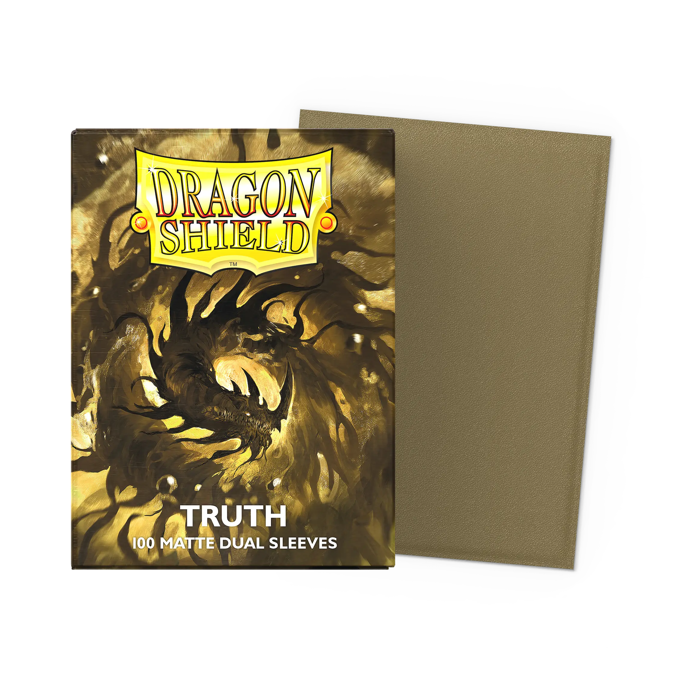 Dragon Shield: Truth - 100x Matte Dual Sleeves - Standard Size - verpakking vooraan