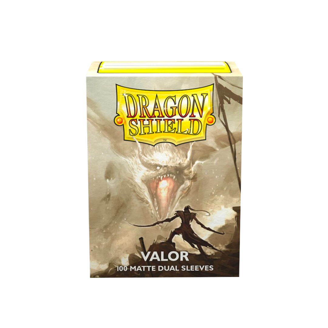 Dragon Shield: Valor - 100x Matte Dual Sleeves - Standard Size - sleeve detail