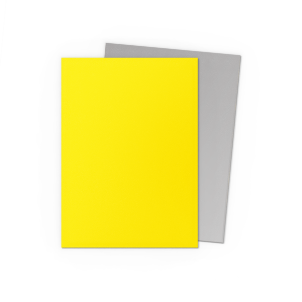 Dragon Shield: Yellow & Silver - 100x Matte Dual Sleeves - Standard Size - kleurdetail