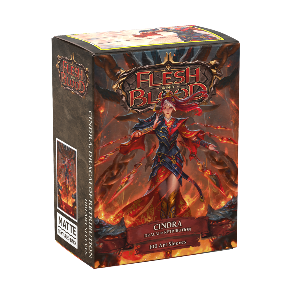 Dragon Shield: Flesh and Blood - Cindra, Dracai of Retribution - 100x Matte Art Sleeves - Standard Size - productfoto