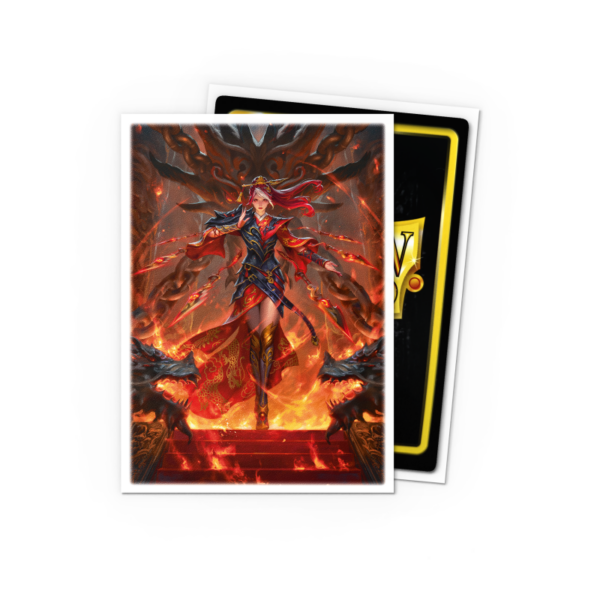 Dragon Shield: Flesh and Blood - Cindra, Dracai of Retribution - 100x Matte Art Sleeves - Standard Size - in gebruik