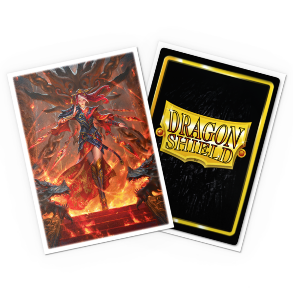 Dragon Shield: Flesh and Blood - Cindra, Dracai of Retribution - 100x Matte Art Sleeves - Standard Size - sfeerbeeld