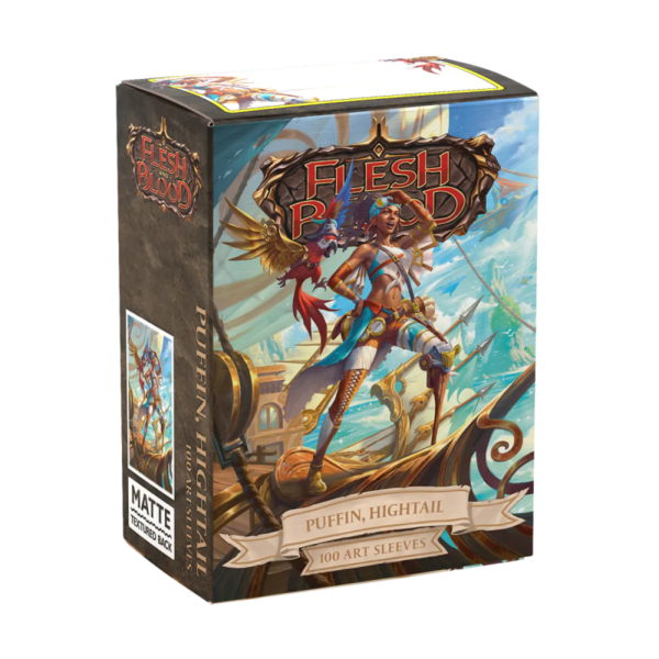 Dragon Shield: Flesh and Blood - Puffin, Hightail - 100x Matte Art Sleeves - Standard Size - achterzijde