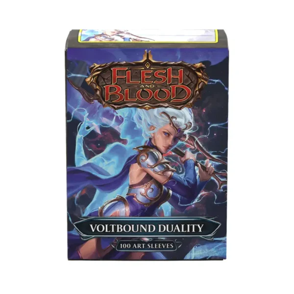Dragon Shield: Flesh and Blood - Voltbound Duality - 100x Matte Art Sleeves - Standard Size - detailopname