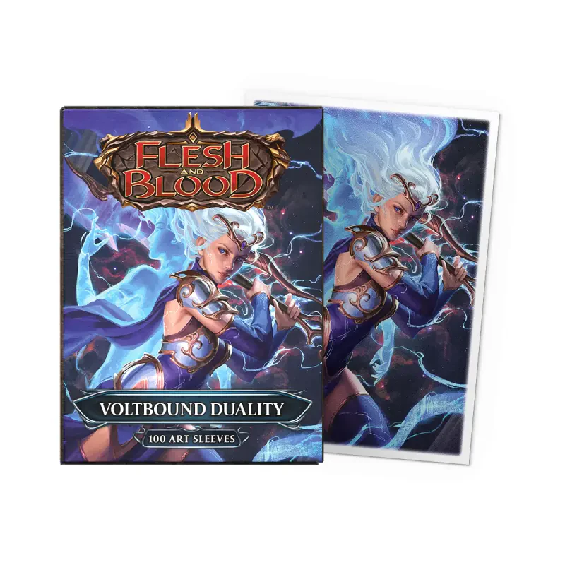 Dragon Shield: Flesh and Blood - Voltbound Duality - 100x Matte Art Sleeves - Standard Size - verpakking