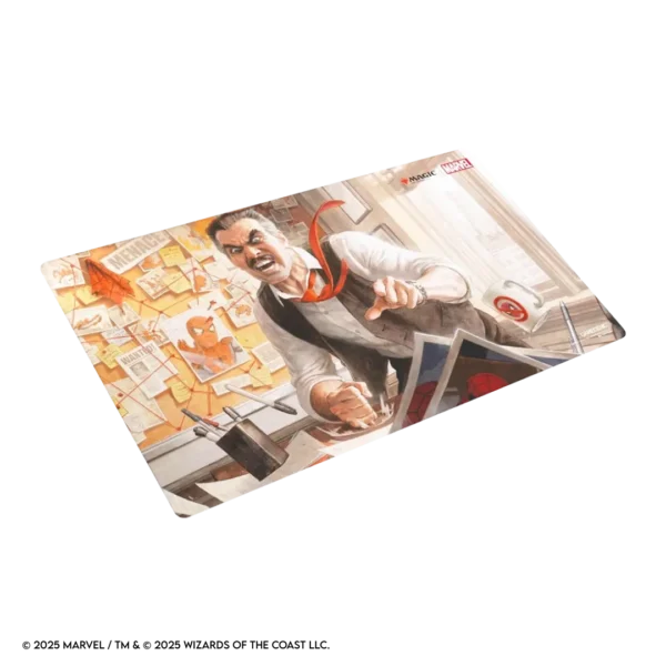 Gamegenic: Magic The Gathering Spider-Man - Prime Playmat: J. Jonah Jameson - 61 x 35 cm - mat uitgerold