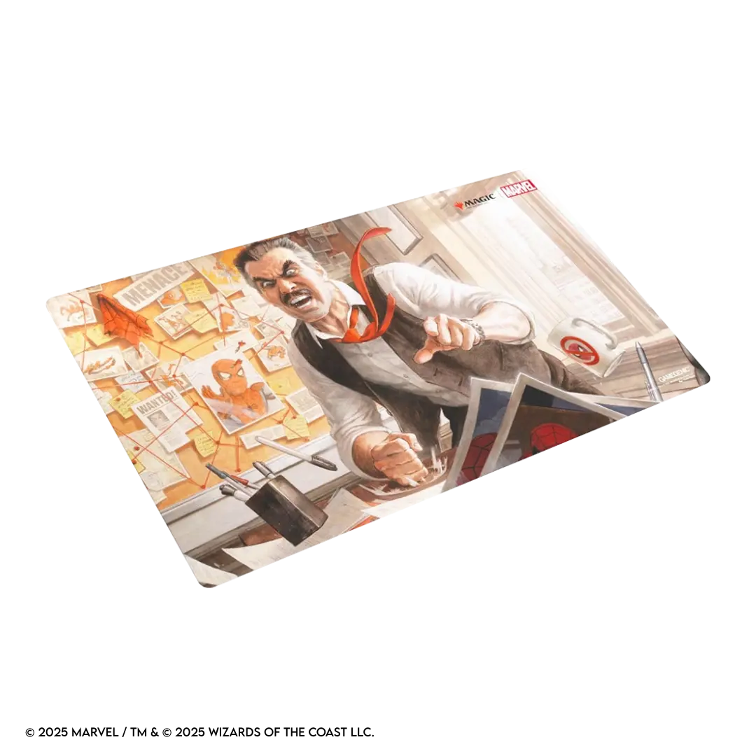 Gamegenic: Magic The Gathering Spider-Man - Prime Playmat: J. Jonah Jameson - 61 x 35 cm - mat uitgerold