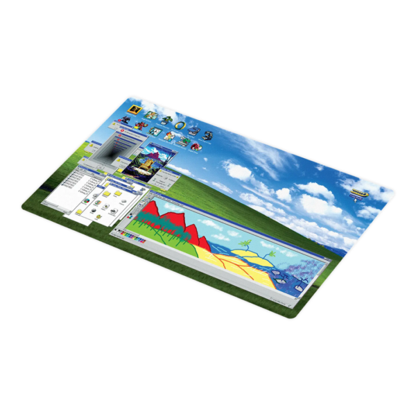 long mouth: Windows The Gathering - Playmat 61 x 35 cm - mat uitgerold