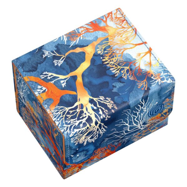 Ultimate Guard: Sidewinder 100+ Xenoskin 2025 Exclusive "Coral Places" - Fiery Reef (voor 100 kaarten) - zijkant met opening