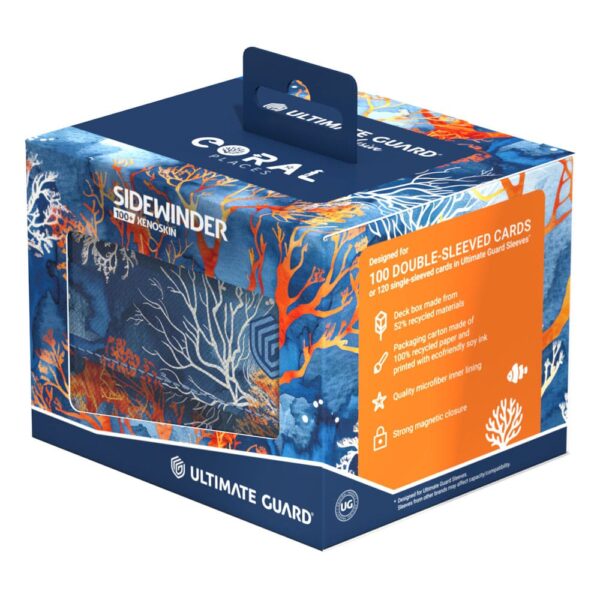 Ultimate Guard: Sidewinder 100+ Xenoskin 2025 Exclusive "Coral Places" - Fiery Reef (voor 100 kaarten) - met kaarten