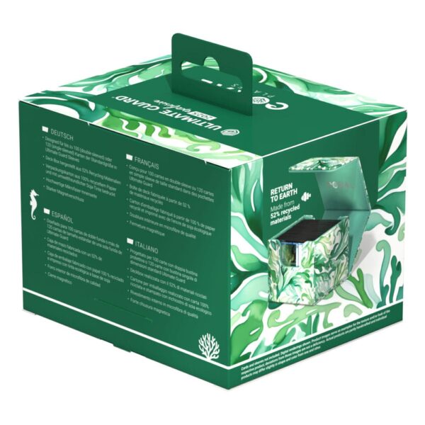 Ultimate Guard: Sidewinder 100+ Xenoskin 2025 Exclusive "Coral Places" - Kelp Forest (voor 100 kaarten) - formaatvergelijking