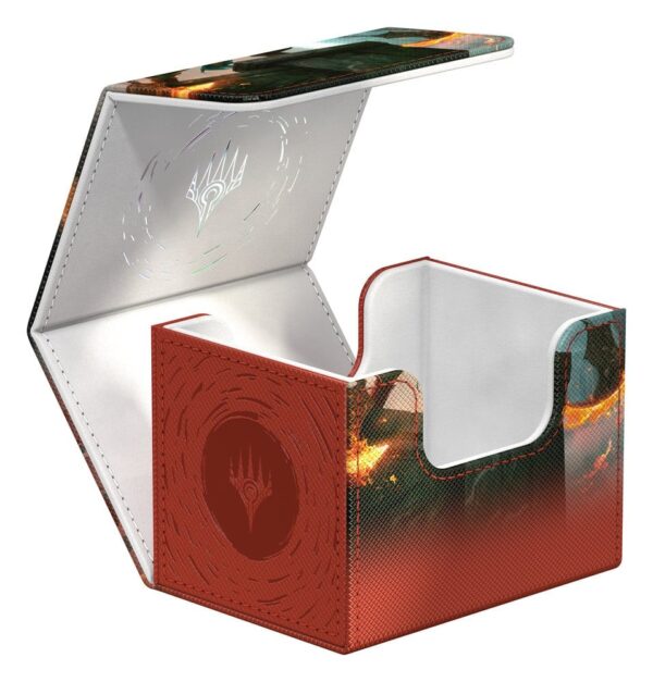 Ultimate Guard: Sidewinder 100+ Xenoskin "Reality Fracture" - Ajani, Path of Vengeance (voor 100 kaarten) - zijaanzicht