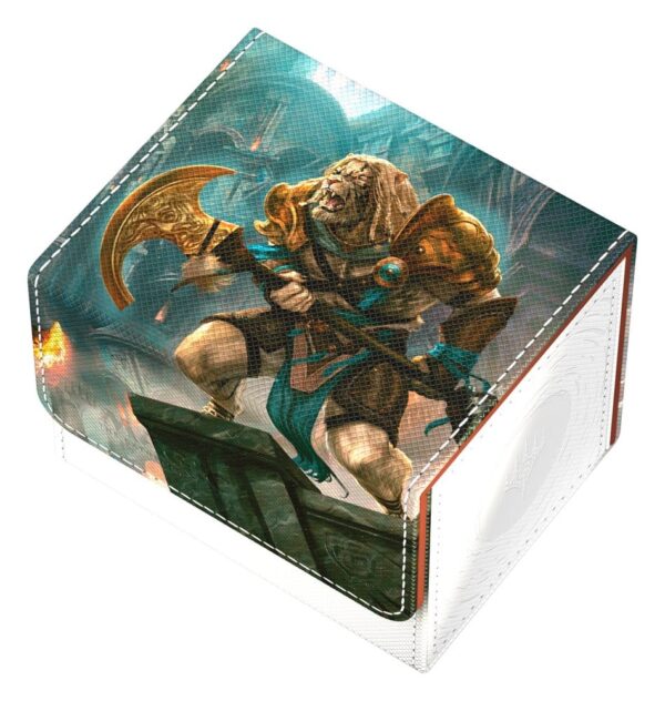 Ultimate Guard: Sidewinder 100+ Xenoskin "Reality Fracture" - Ajani, Counterattack Leader (voor 100 kaarten) - achterzijde