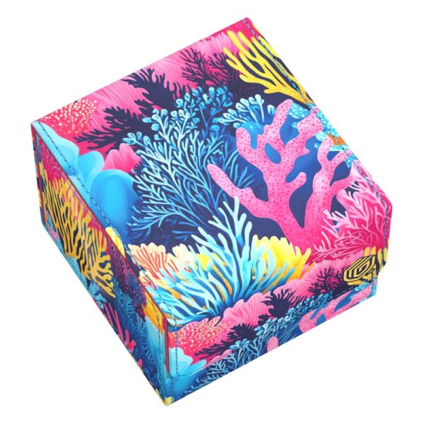 Ultimate Guard: Sidewinder 133+ Xenoskin "Coral Places" - Coral Garden (voor 133 kaarten) - zijkant met opening