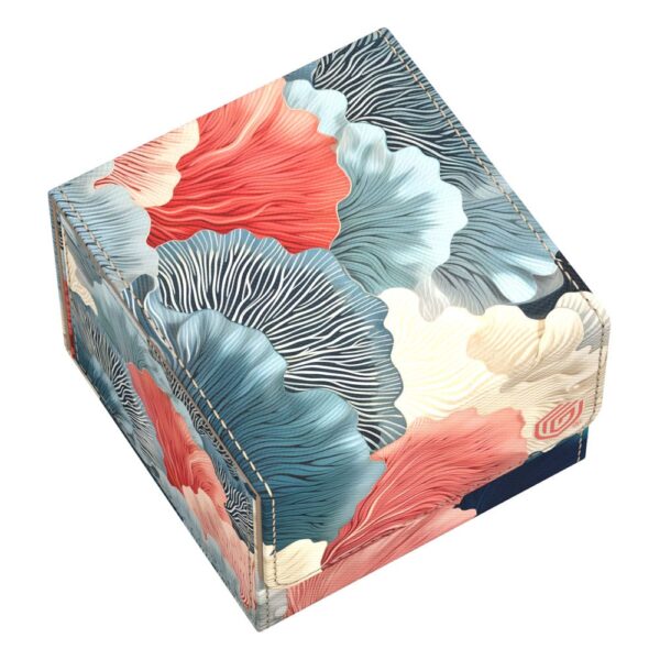 Ultimate Guard: Sidewinder 133+ Xenoskin "Coral Places" - Reef Flowers (voor 133 kaarten) - zijkant met opening