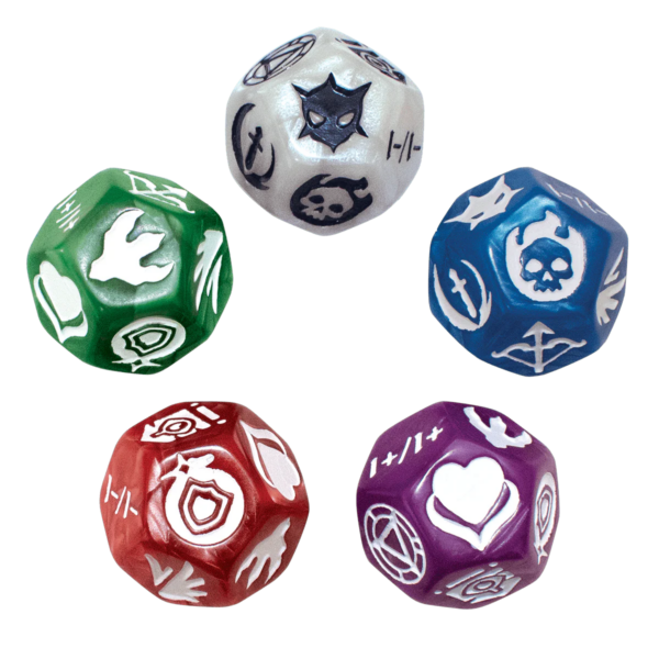 Ultra Pro: 12-Sided Keyword Counters voor Magic: The Gathering (5 dobbelstenen) - productfoto