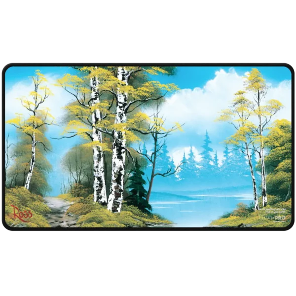 Ultra Pro: Bob Ross - Lakeside Path Black - Stitched Playmat (61 x 35 cm) - productfoto