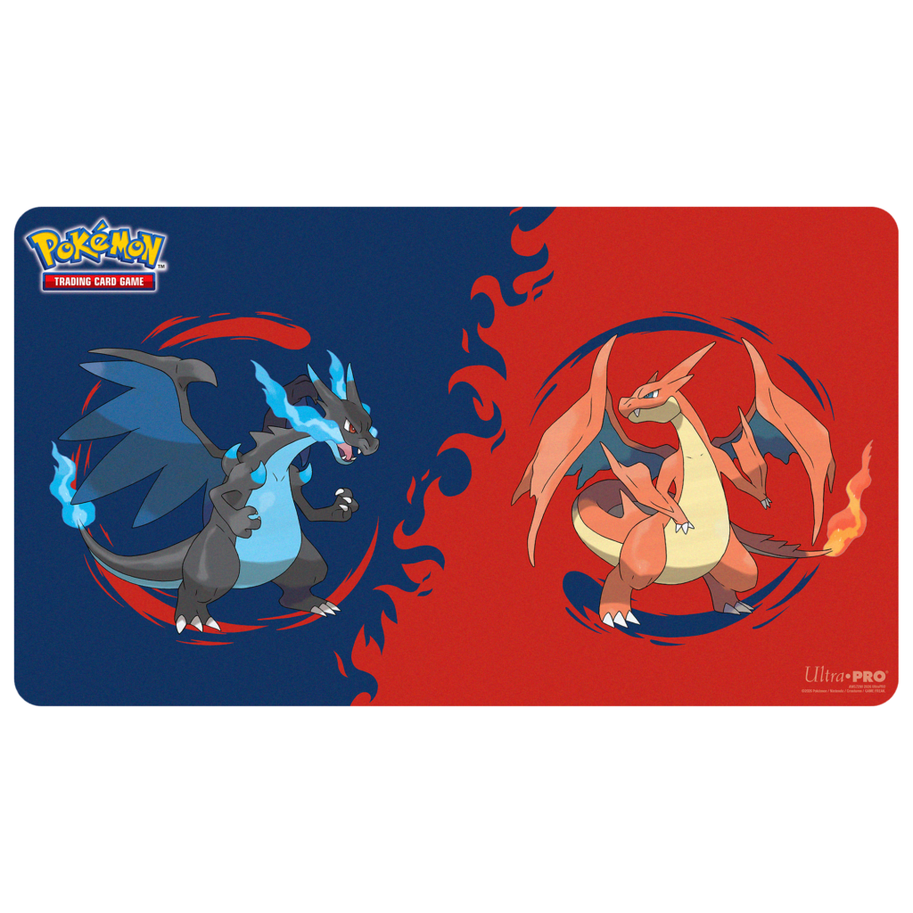 Ultra Pro: Mega Charizard X & Mega Charizard Y - Mega Charizard X en Mega Charizard Y - Playmat 61 x 35 cm - productfoto