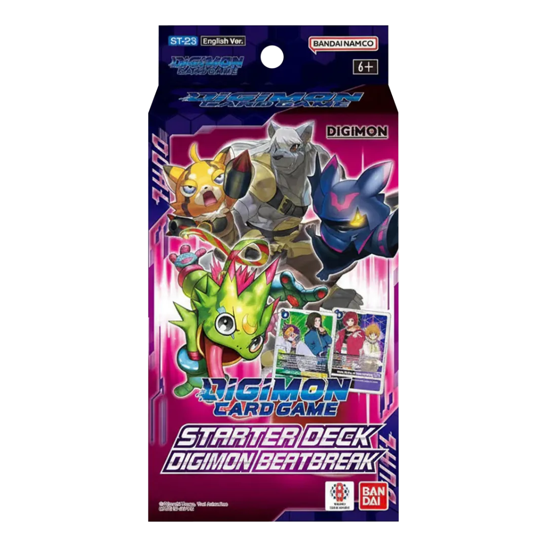 Digimon Card Game - Starter Deck ST23: Digimon Beatbreak (Inclusief 54 Kaarten en 6 Bonuskaarten) - Engels - voorkant