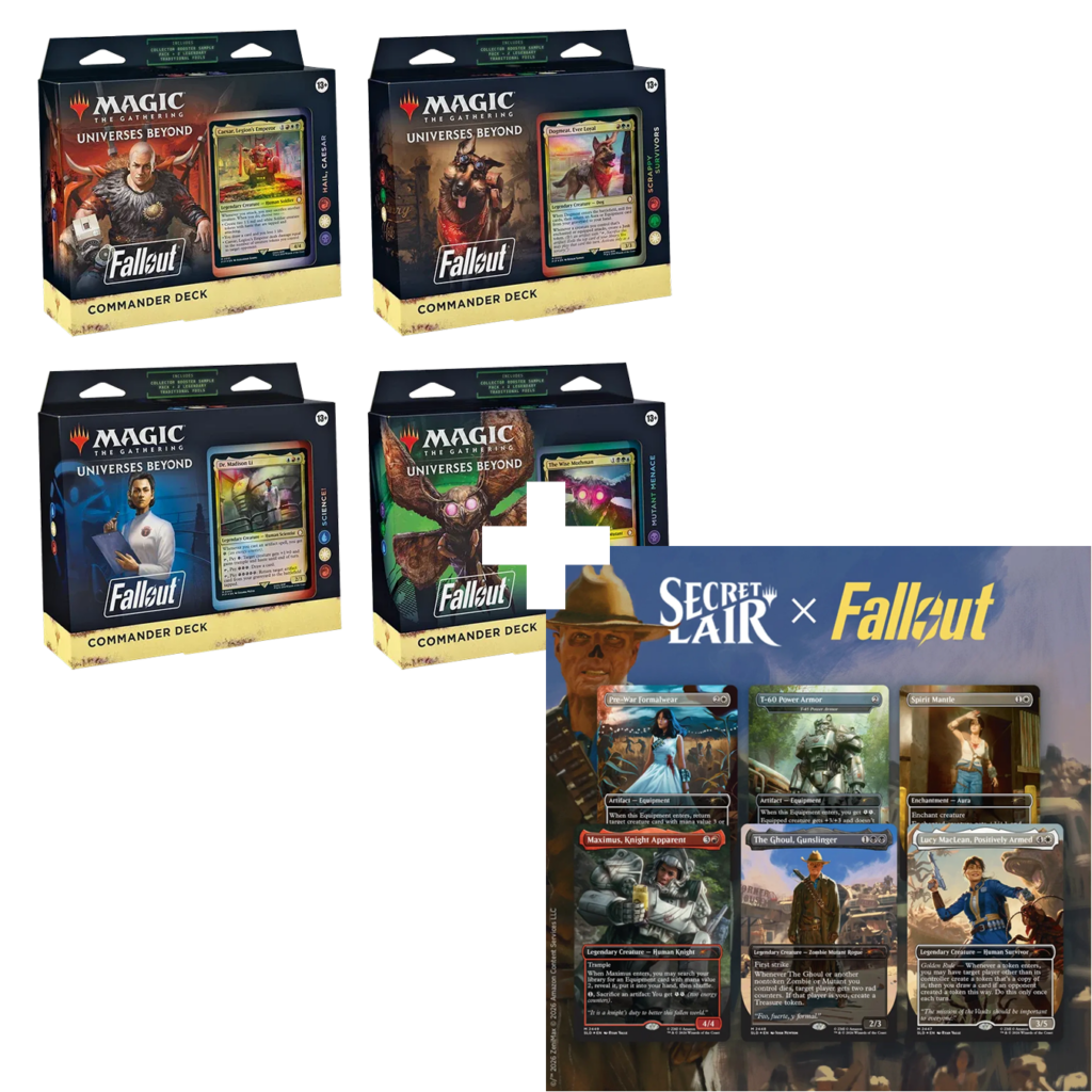 Fallout commander decks en secret lair beyond vault 33 bundel