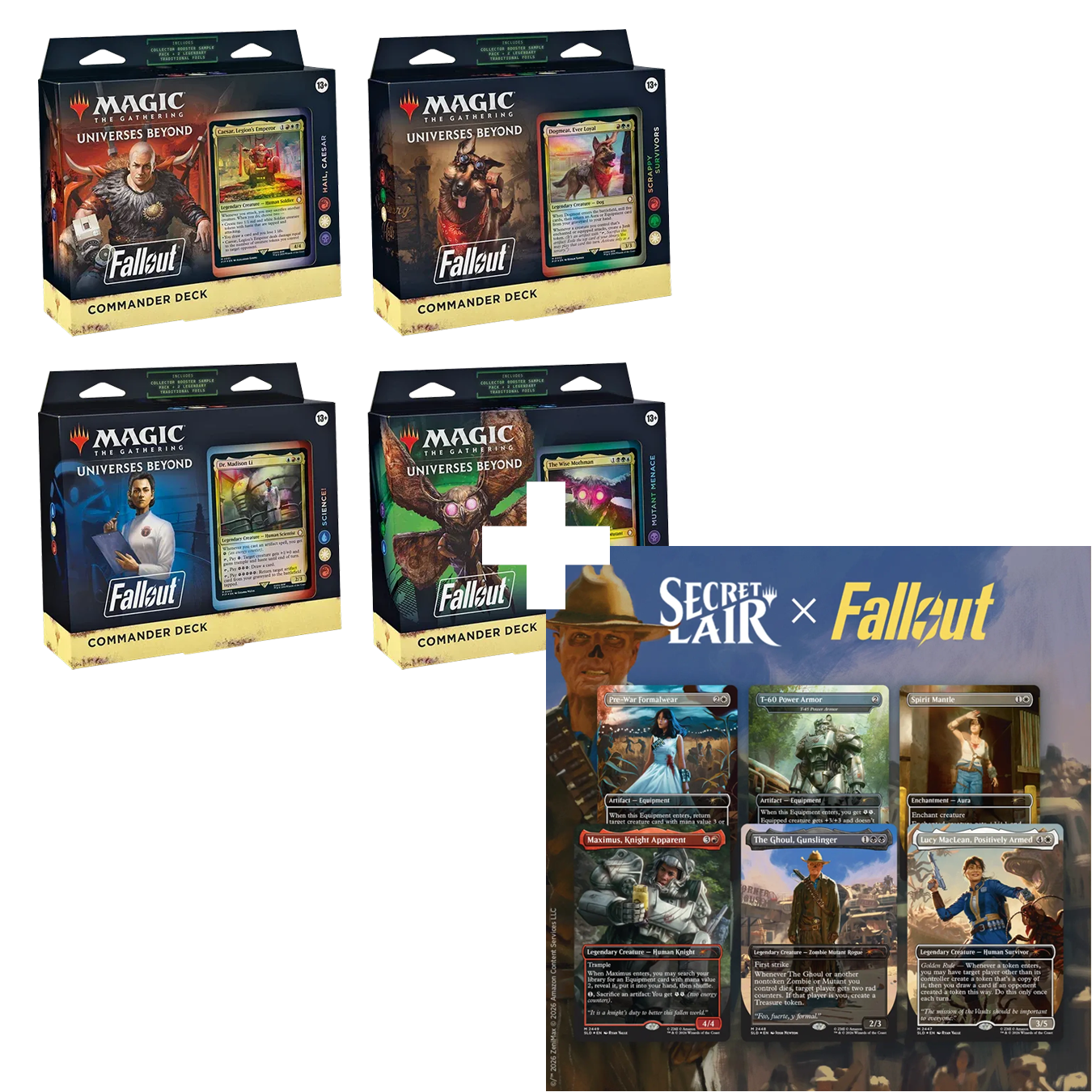 Fallout commander decks en secret lair beyond vault 33 bundel