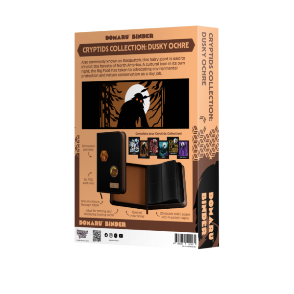 Gatherers' Tavern: DOMARU 4-Pocket Patch Binder - Cryptids Collection: Dusky Ochre - achterzijde