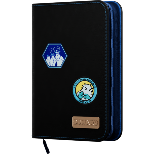Gatherers' Tavern: DOMARU 4-Pocket Patch Binder - Cryptids Collection: Mountain Mist - met patches