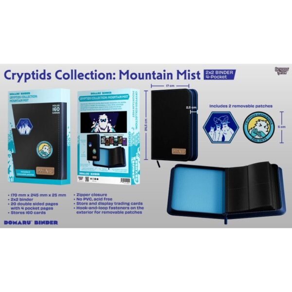 Gatherers' Tavern: DOMARU 4-Pocket Patch Binder - Cryptids Collection: Mountain Mist - sfeerbeeld